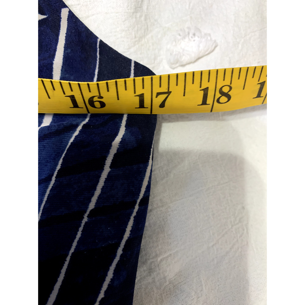 RALPH RL LAUREN NAVY BLUE JERSY STRIPED Abstract Fit N Flare DRESS SIZE 6 CAREER - Picture 5 of 10